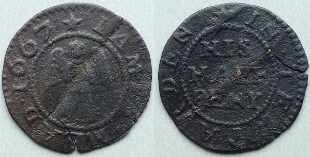 Tenterden, James Mead 1667 halfpenny